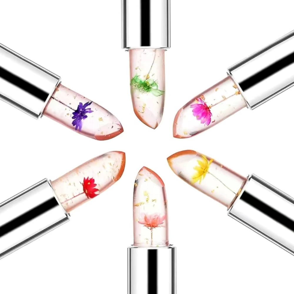 NEW 6pk Flower Jelly Temperature Color Change Lipstick - Picture 2 of 8